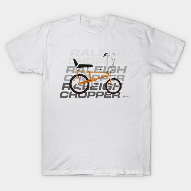 Raleigh Chopper Grey Shade Mk1 T-Shirt by Tunstall